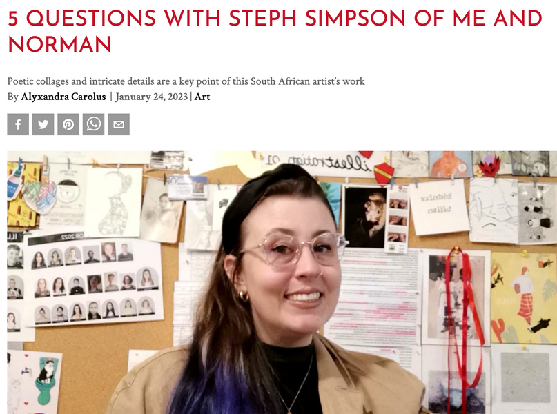 5 QUESTIONS WITH STEPH SIMPSON OF ME AND NORMAN
