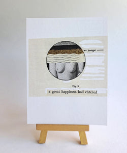 "A great happiness" A6 postcard