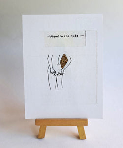 "Wow! in the nude" A6 postcards