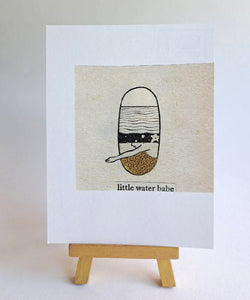 "Little water babe" A6 print